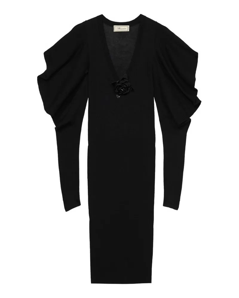 Blumarine Knielanges Kleid - Schwarz Schwarz