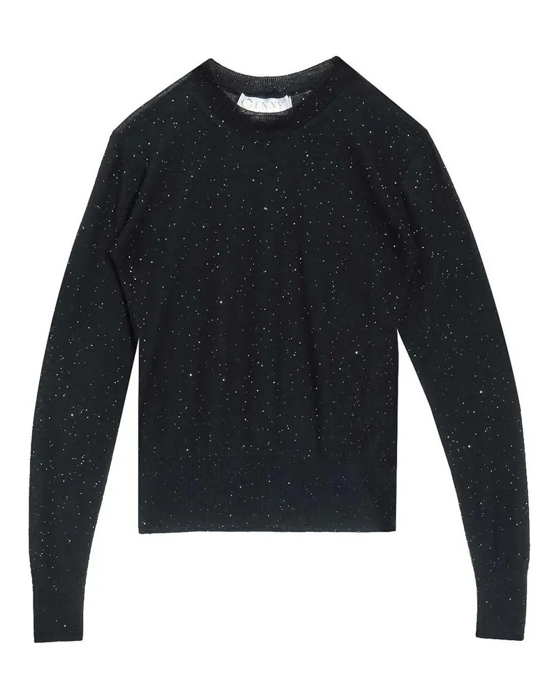 Genny Rundhalspullover - Schwarz Schwarz