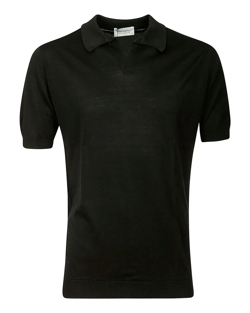 John Smedley Poloshirt - Schwarz Schwarz