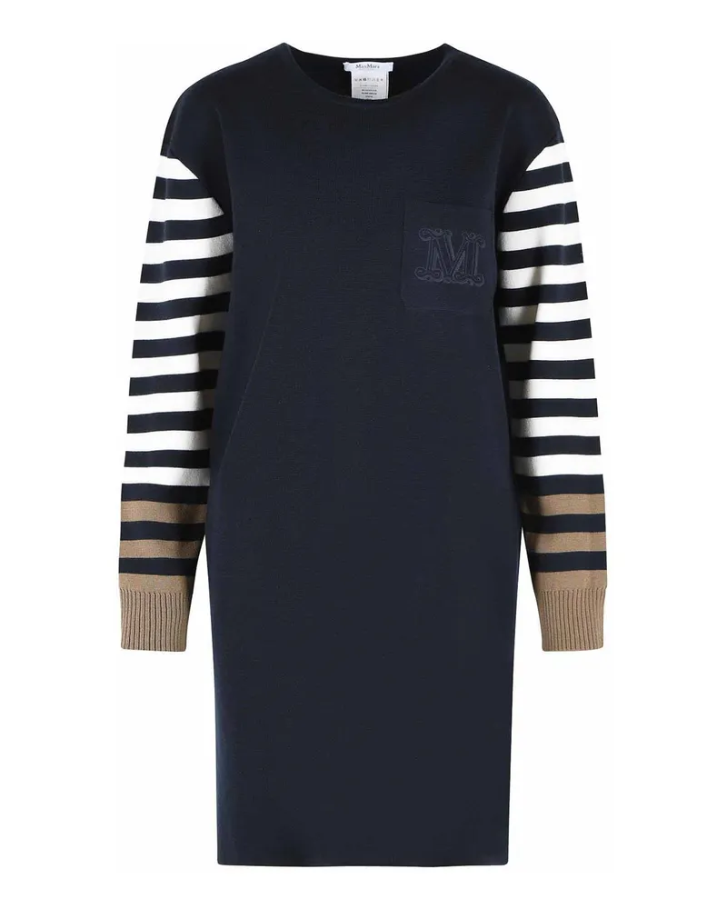 Max Mara Knielanges Kleid - Blau Blau