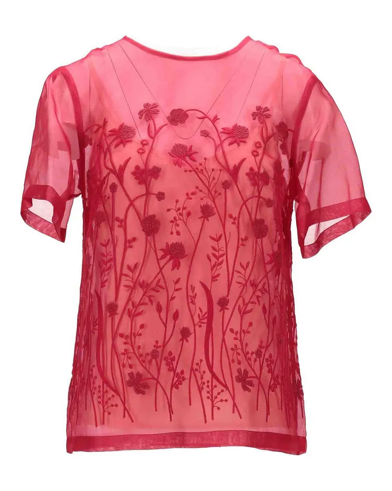 P.A.R.O.S.H. P. A.R. O H. Bluse - Dunkelrot Dunkelrot