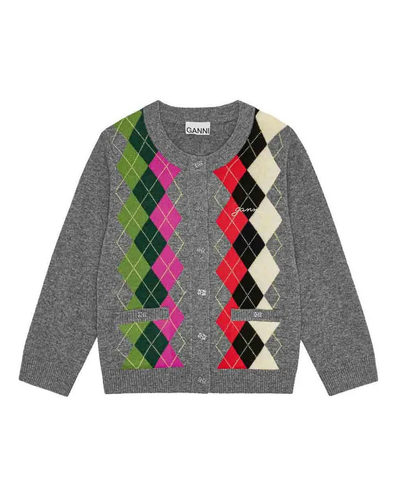Ganni Cardigan - Grau Grau