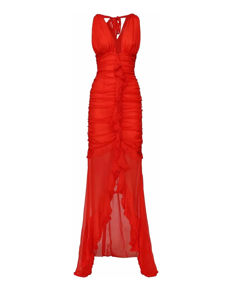 For Love and Lemons Knielanges Kleid - Rot Rot