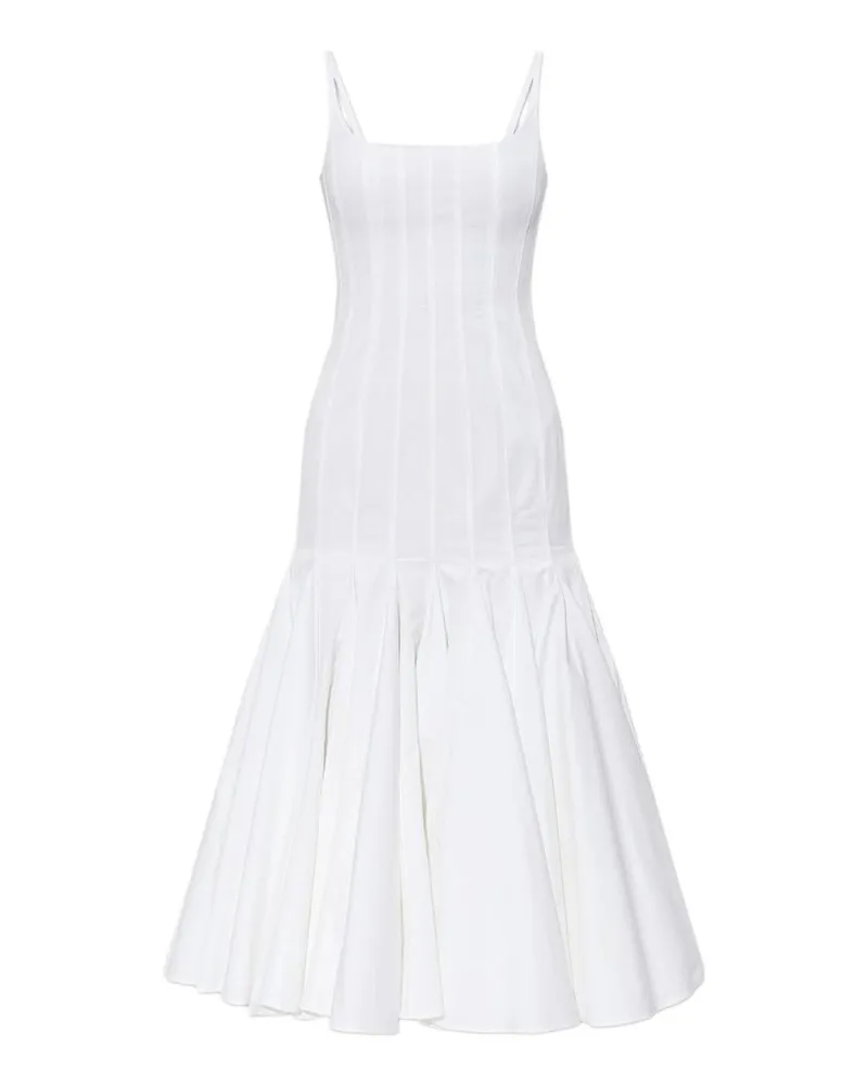 Jacquemus Knielanges Kleid - Weiß Weiß