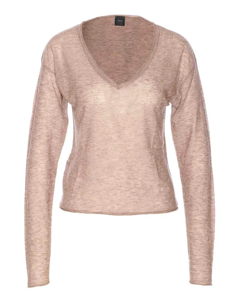 Pinko Rundhalspullover - Beige Beige