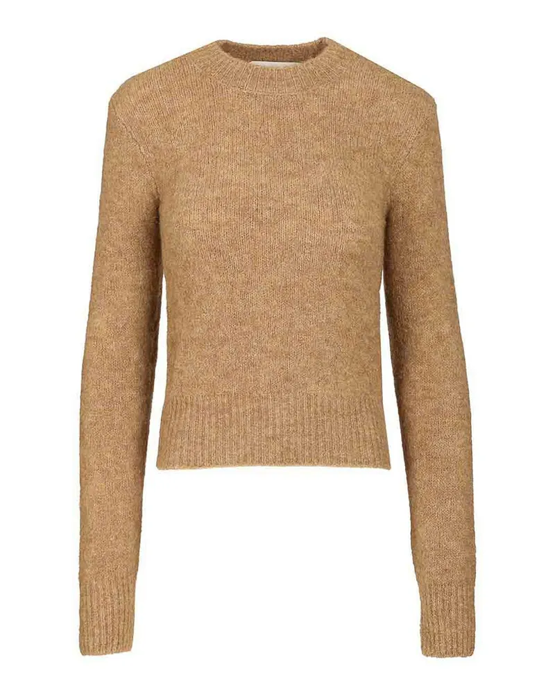 AMI Paris Rundhalspullover - Braun Braun