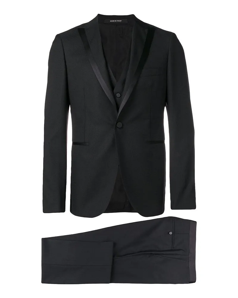 Tagliatore Eleganter Anzug - Schwarz Schwarz