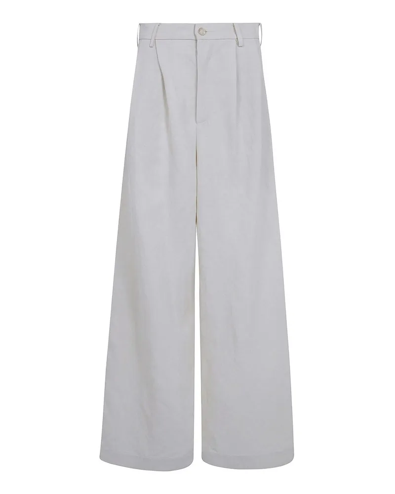 Uma Wang Casual Hose - Weiß Weiß