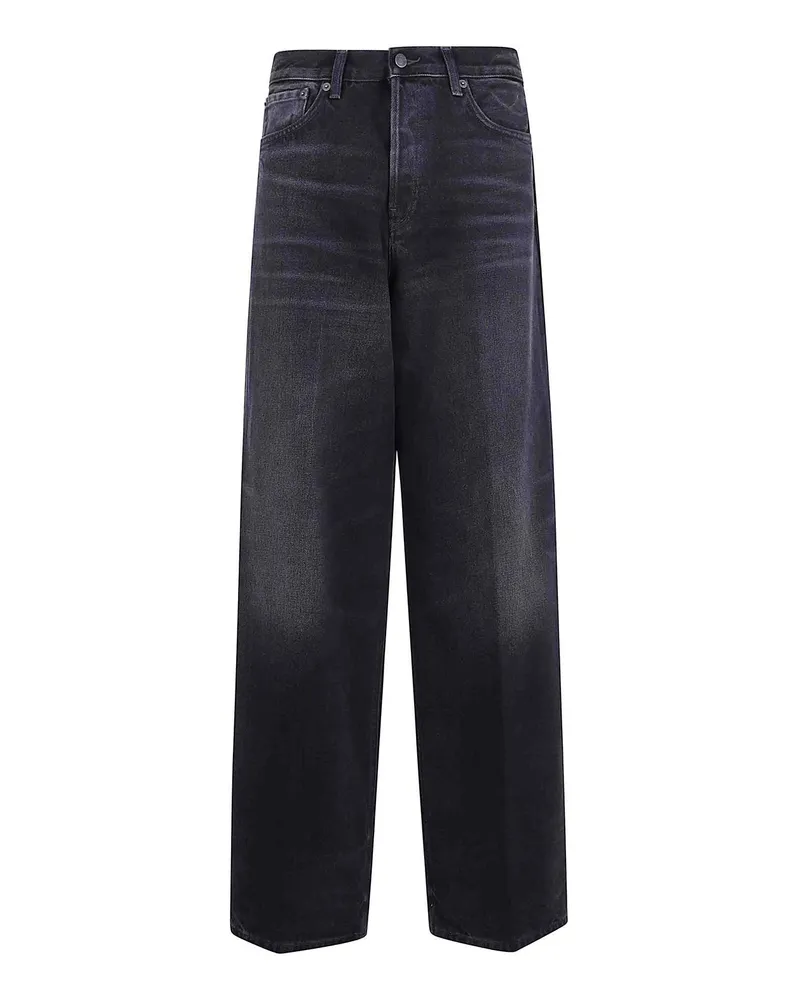 Haikure Straight Leg Jeans - Schwarz Schwarz