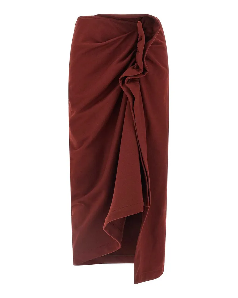 Dries van Noten Langer Rock - Dunkelrot Dunkelrot
