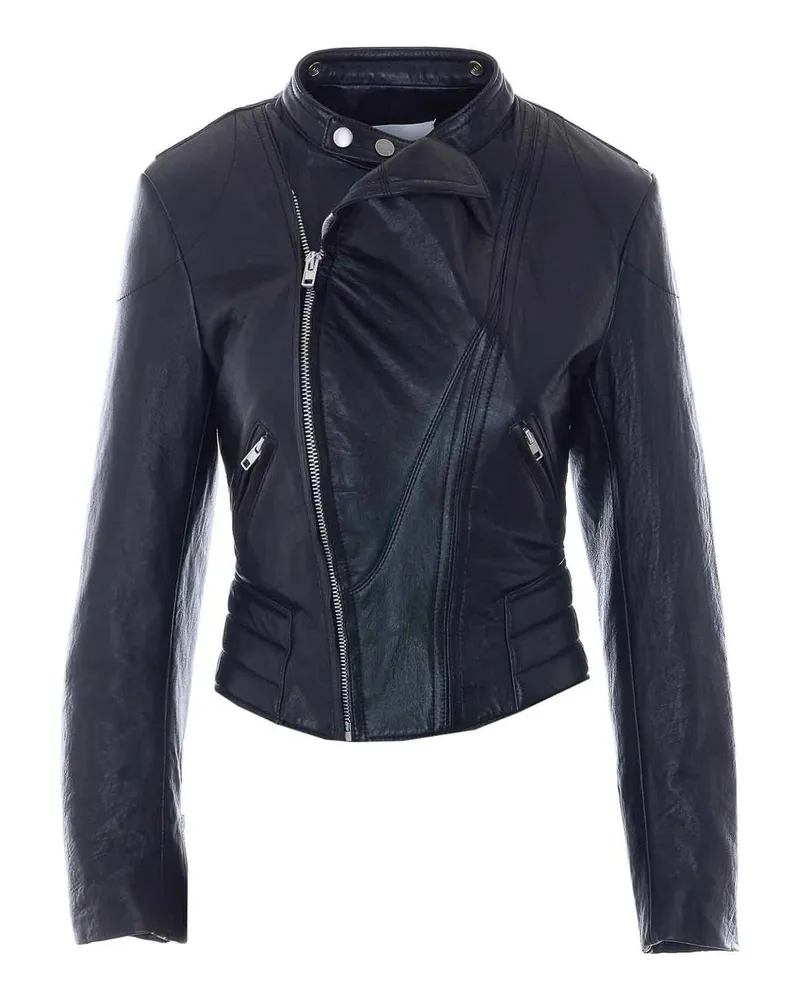 Maison Margiela Lederjacke - Schwarz Schwarz