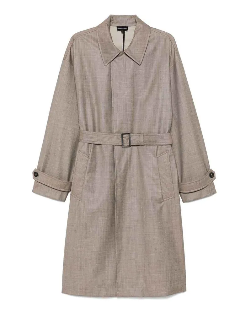 Emporio Armani Kurzer Mantel - Beige Beige