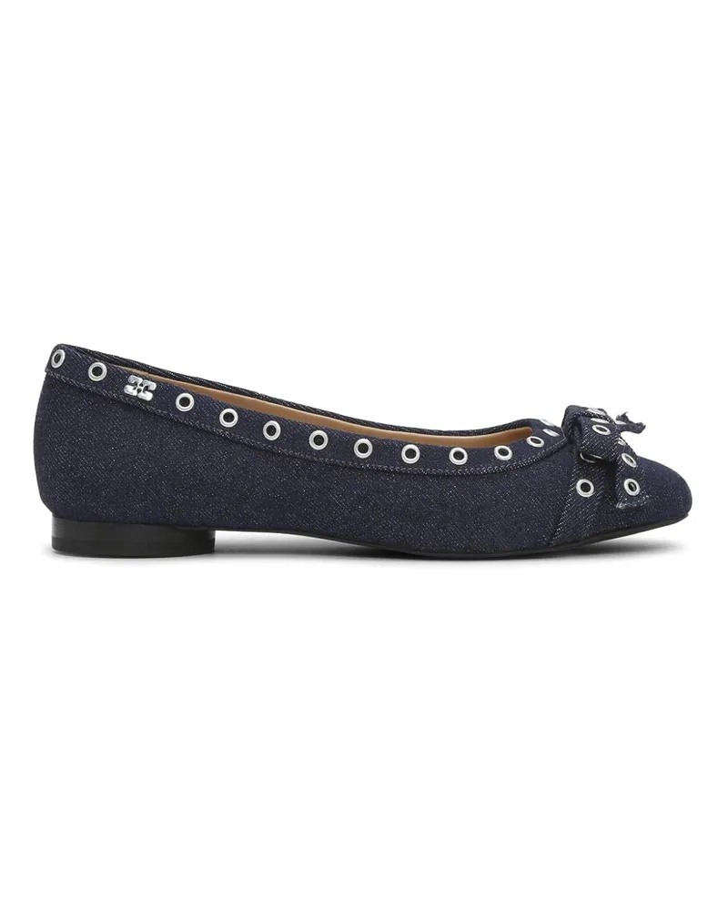Ganni Ballerinas - Blau Blau