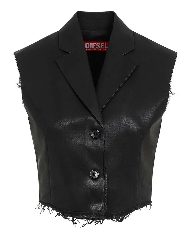 Diesel Weste - Schwarz Schwarz