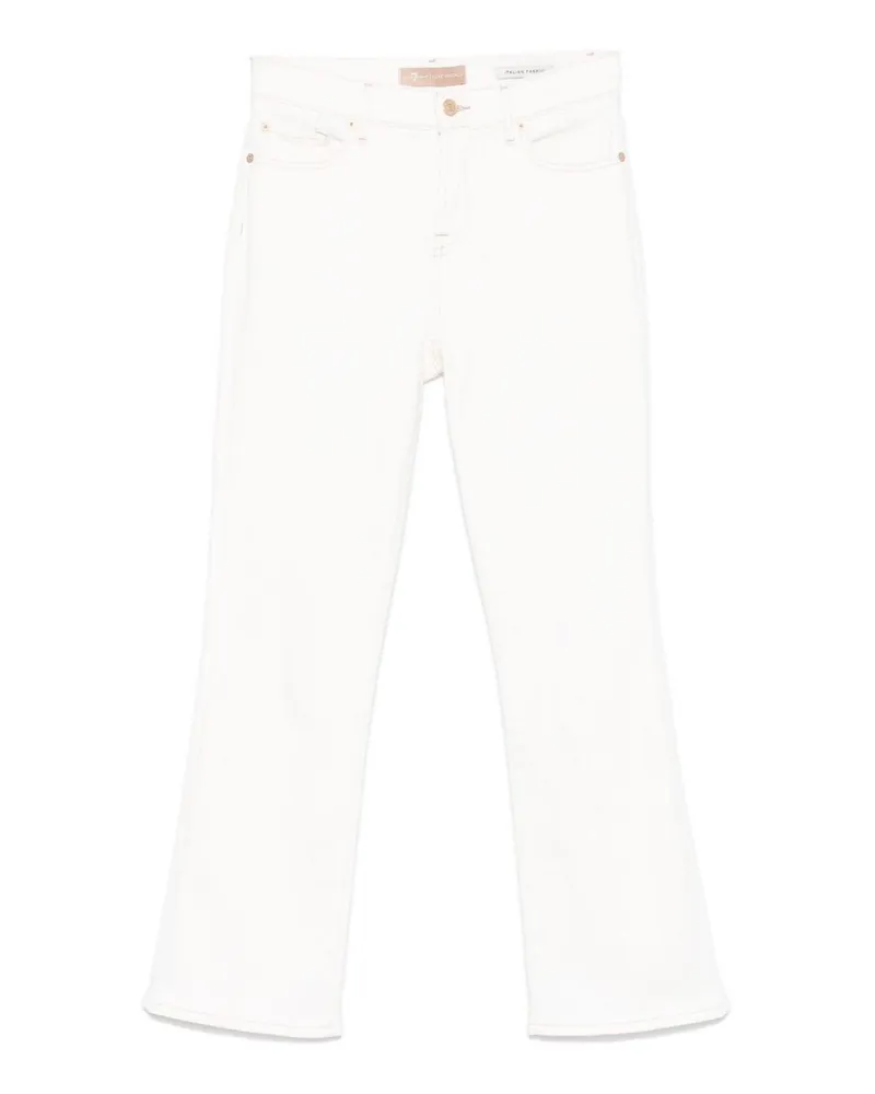 7 for all mankind Bootcut Jeans - Weiß Weiß