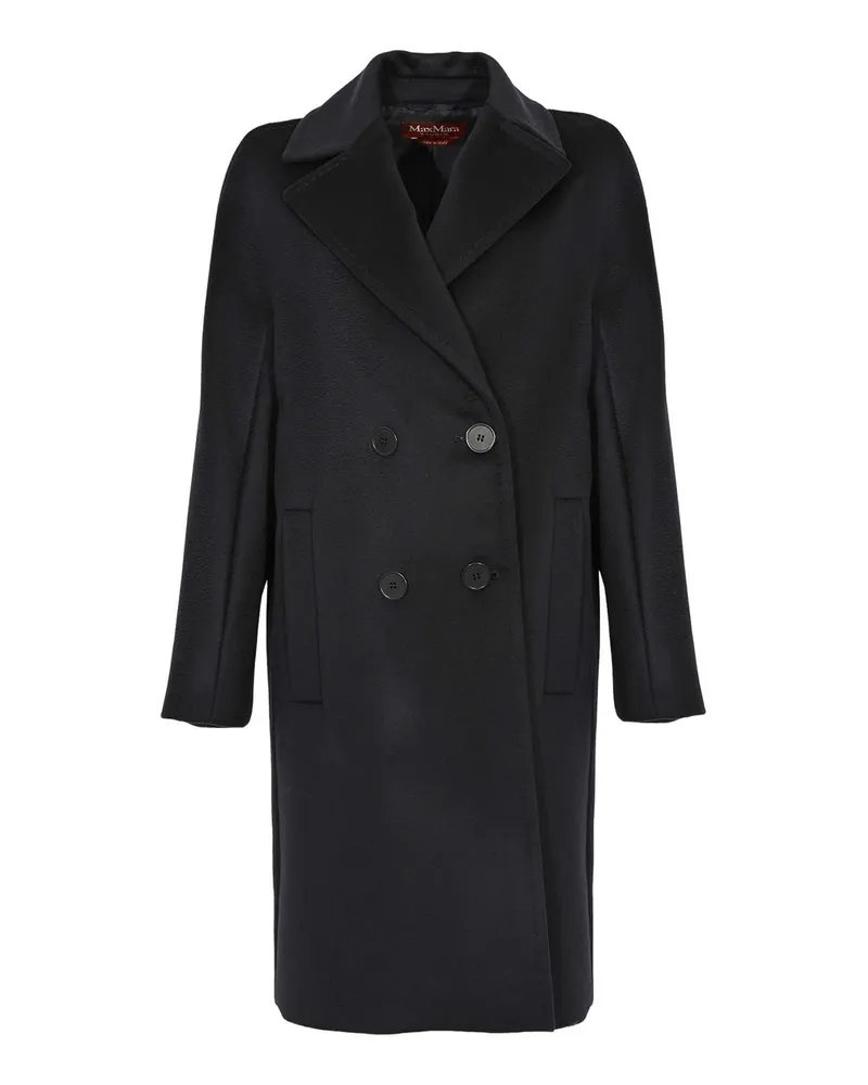 Max Mara Knielanger Mantel - Blau Blau