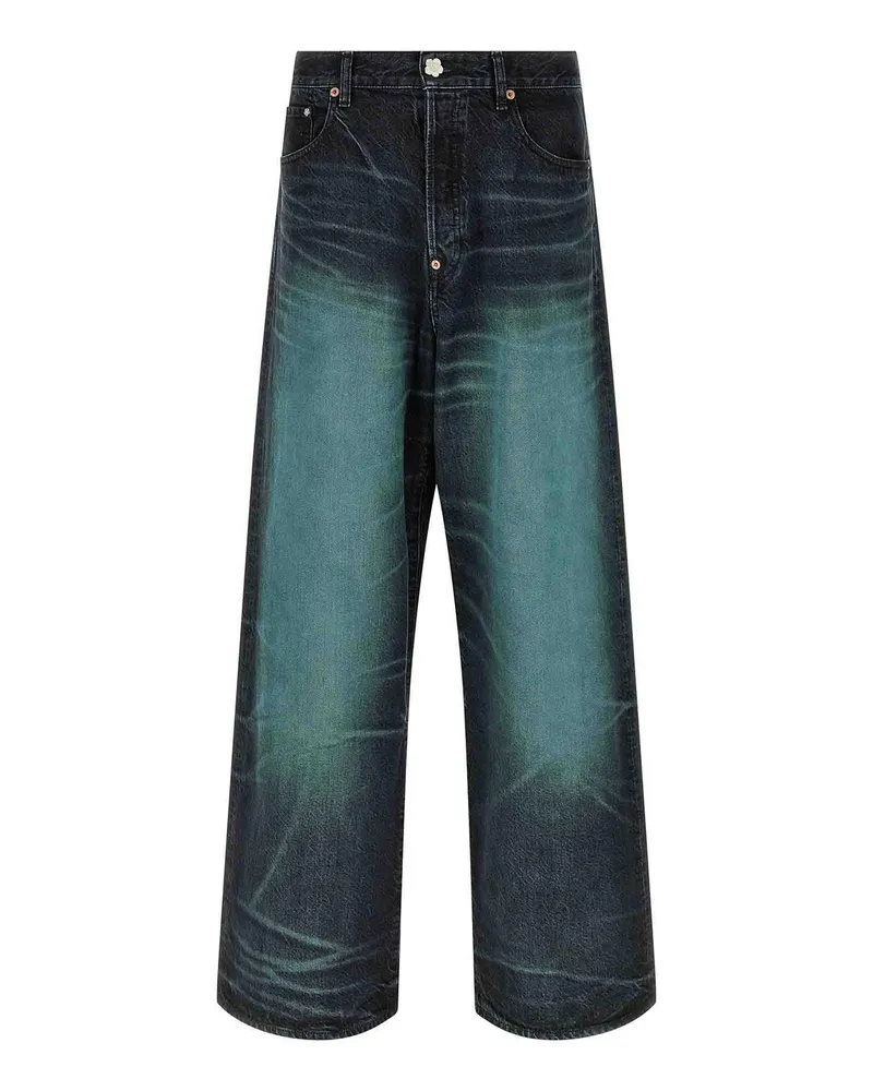 Kenzo Straight Leg Jeans - Blau Blau