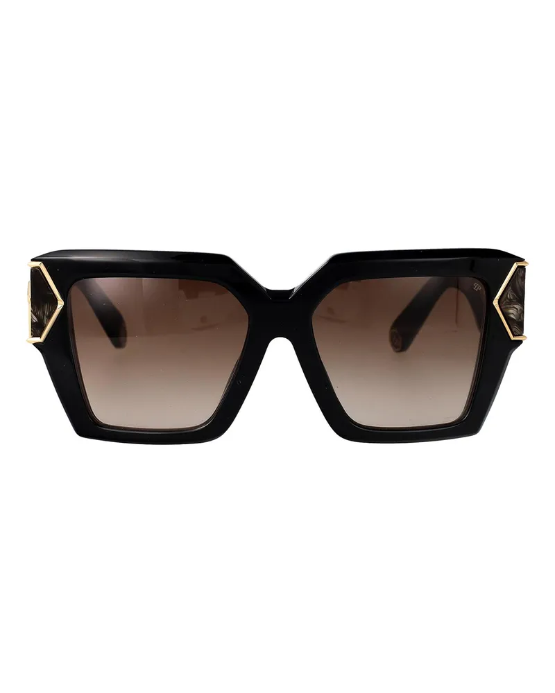 Philipp Plein Sonnenbrille - Schwarz Schwarz
