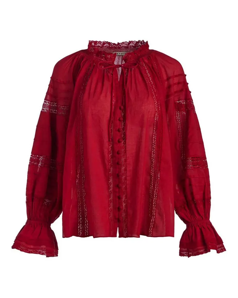 Alice + Olivia Bluse - Dunkelrot Dunkelrot