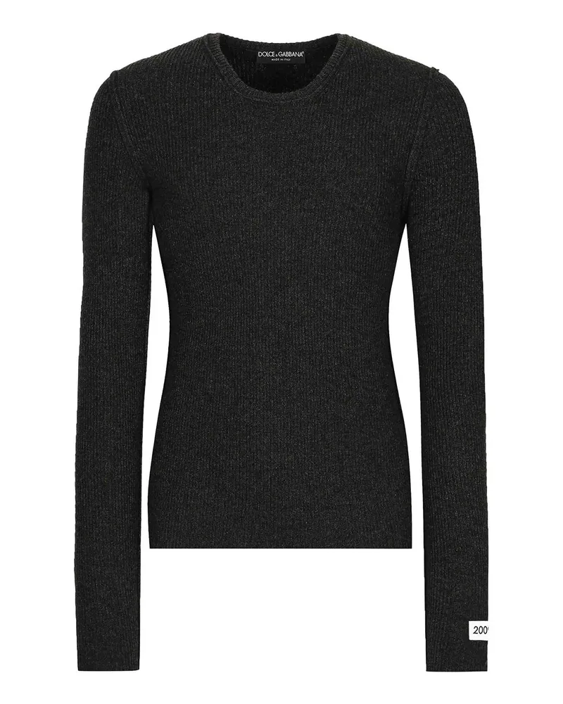 Dolce & Gabbana Rundhalspullover - Grau Grau