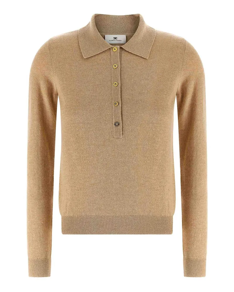 Elisabetta Franchi Poloshirt - Beige Beige