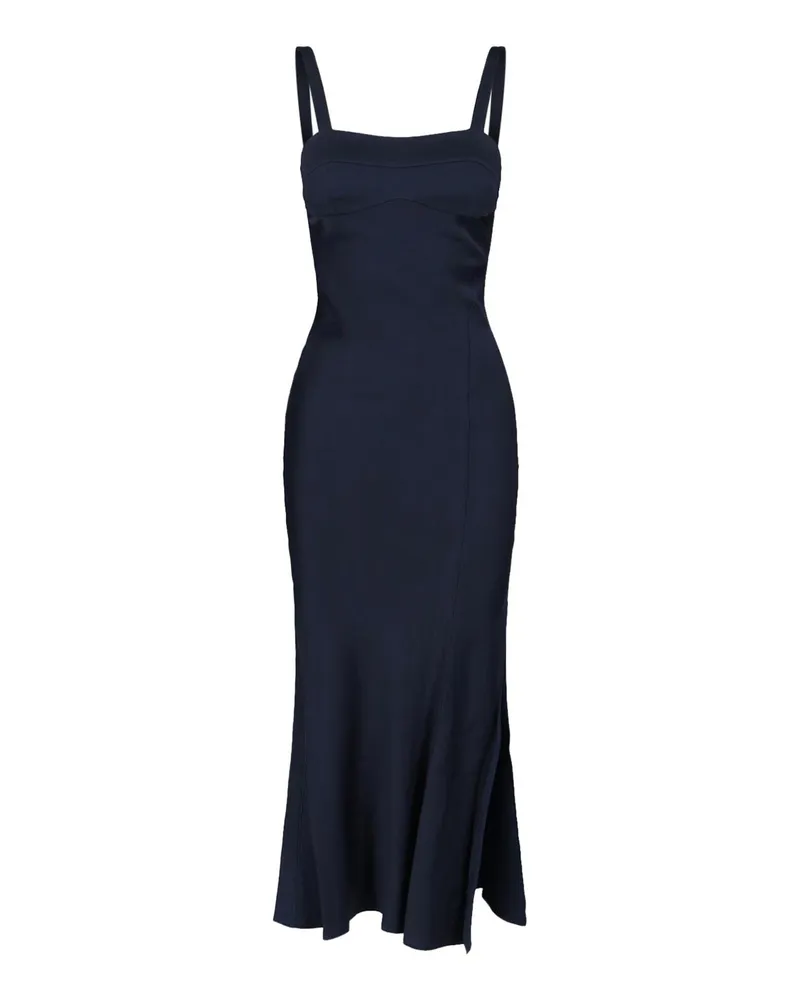 Victoria Beckham Knielanges Kleid - Blau Blau
