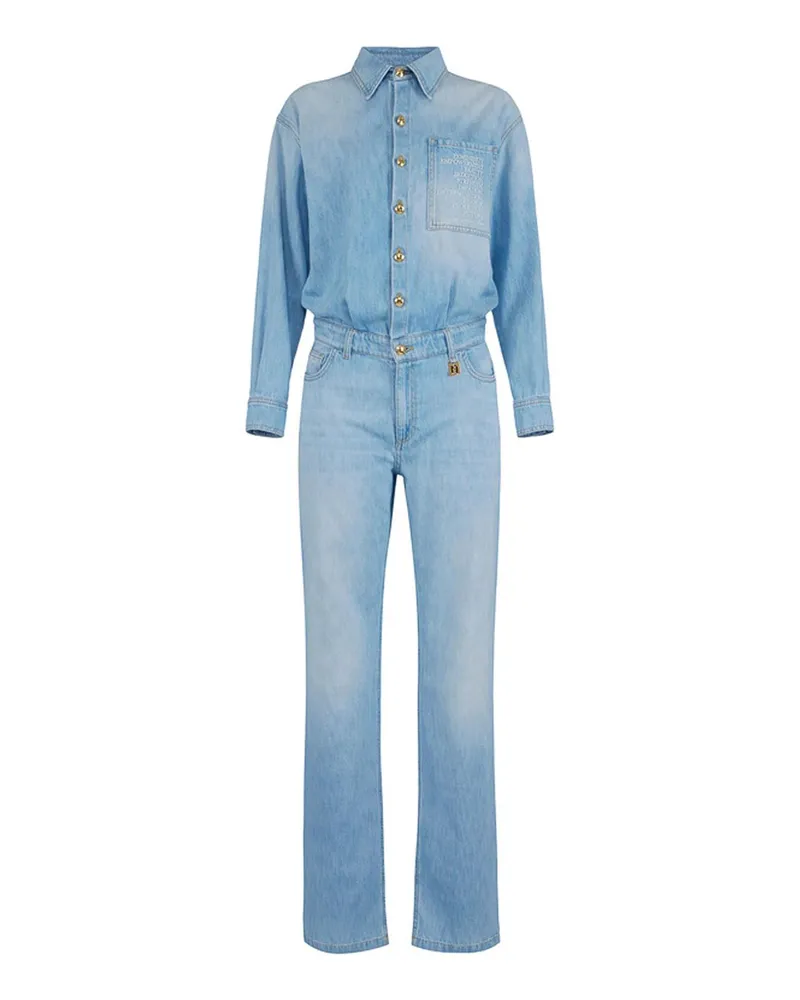 Elisabetta Franchi Jumpsuit - Hellblau Hellblau