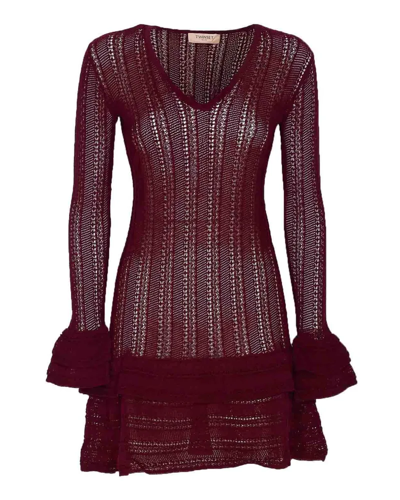 Twin-Set Knielanges Kleid - Rot Rot