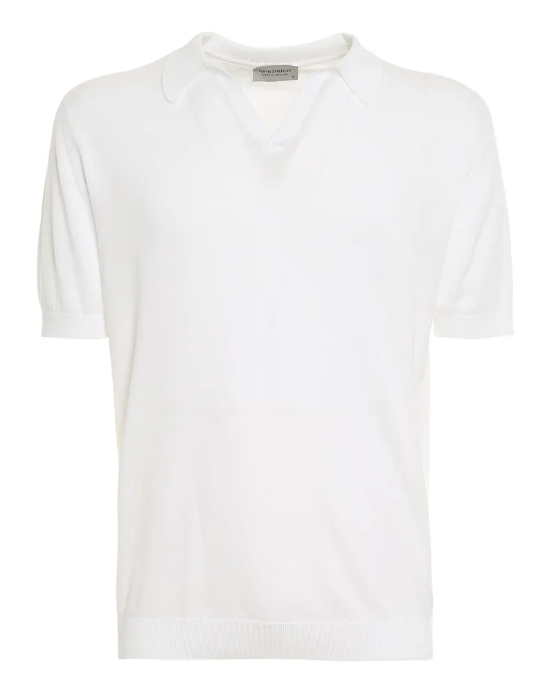 John Smedley Poloshirt - Weiß Weiß