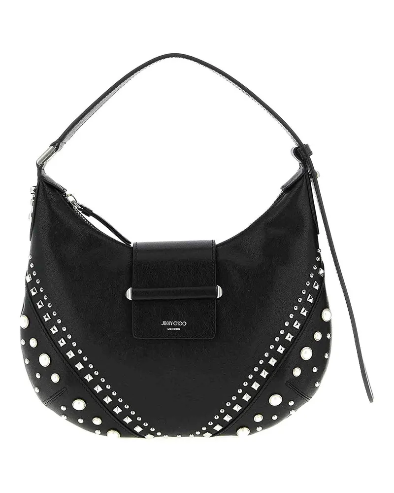 Jimmy Choo Schultertasche - Weiß Schwarz