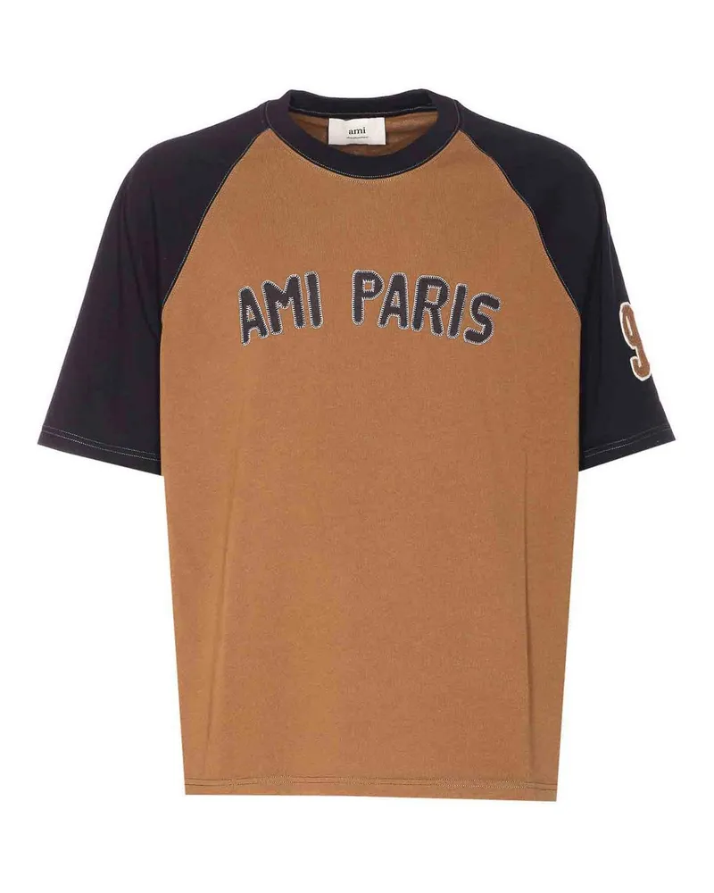 AMI Paris T-Shirt - Braun Braun