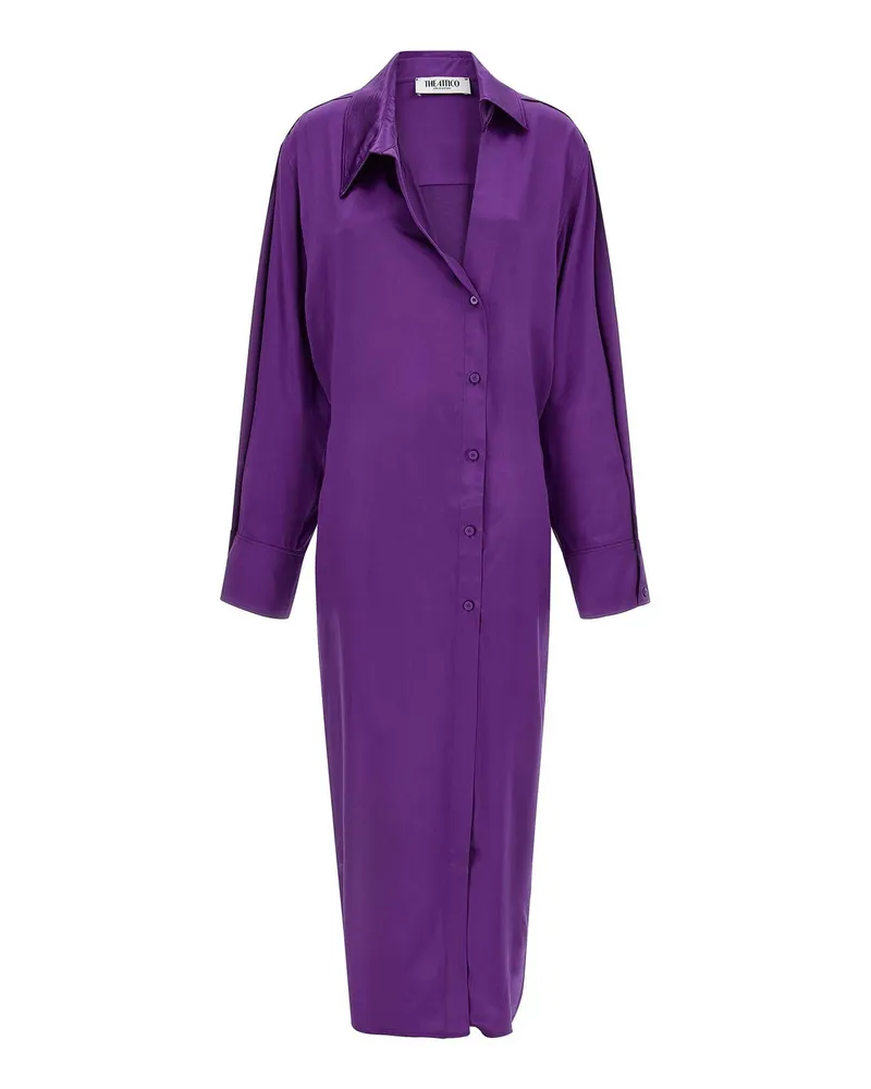 ATTICO Knielanges Kleid - Lila Lila