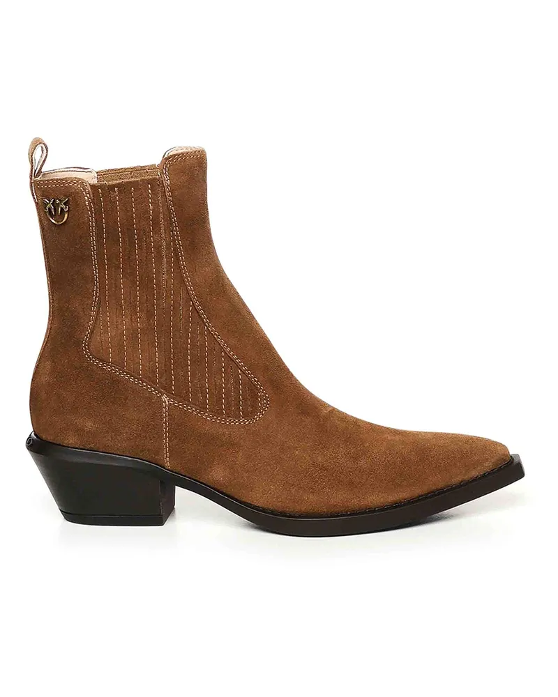 Pinko Stiefeletten - Weiß Braun