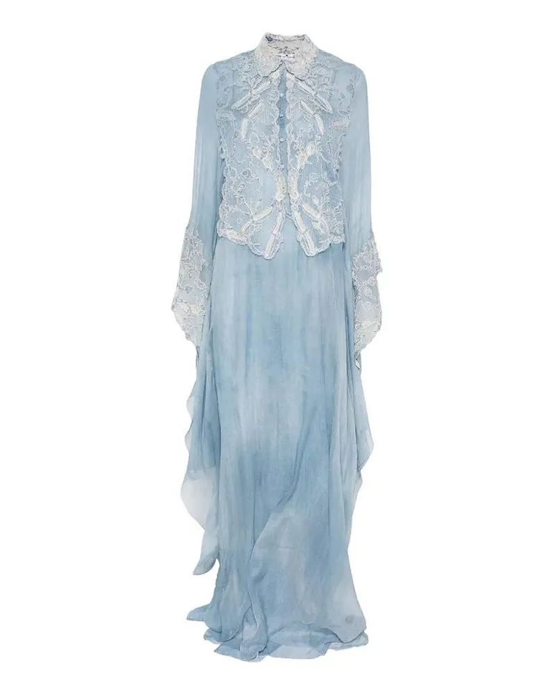 Ermanno Scervino Knielanges Kleid - Blau Blau