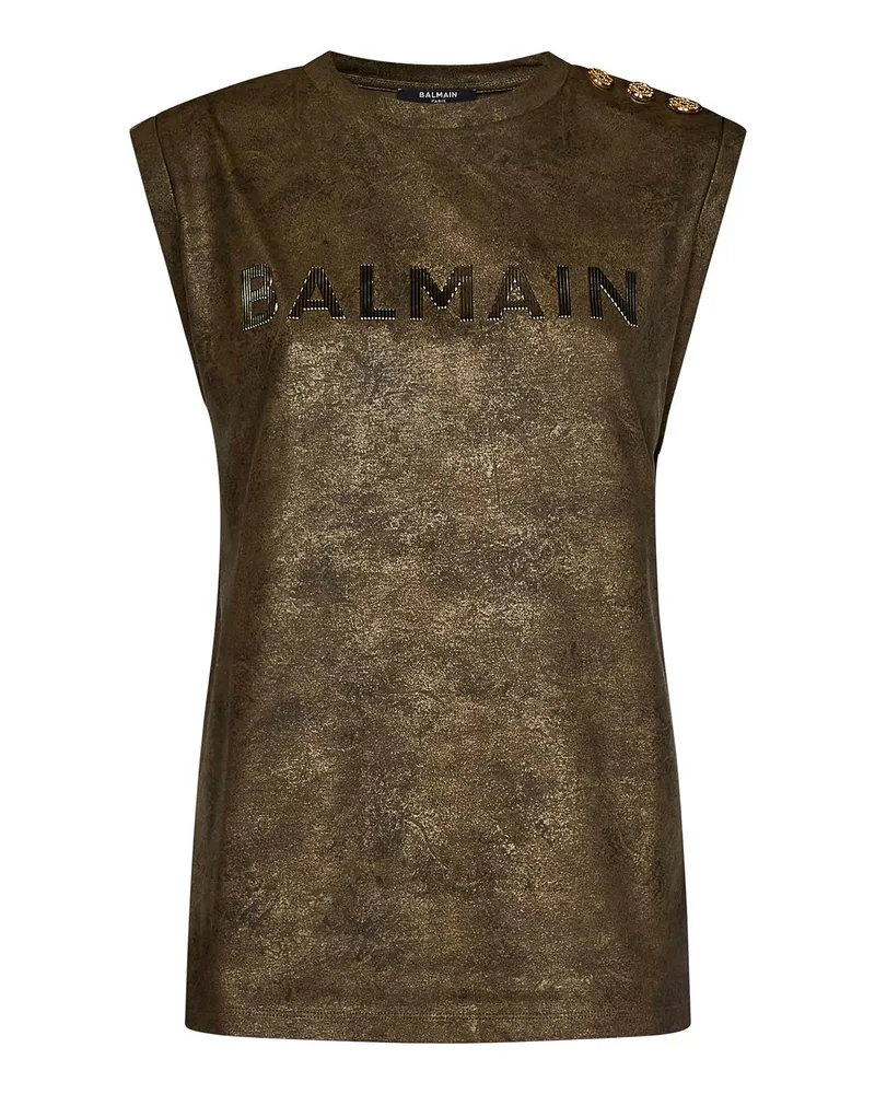 Balmain T-Shirt - Grün Grün