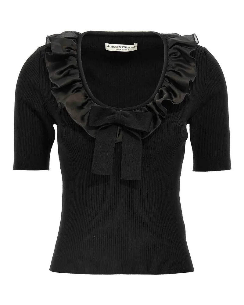 Alessandra Rich T-Shirt - Schwarz Schwarz