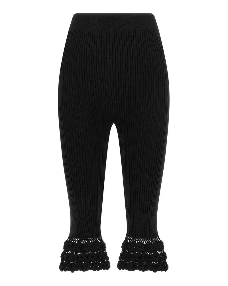Ganni Casual Hose - Schwarz Schwarz