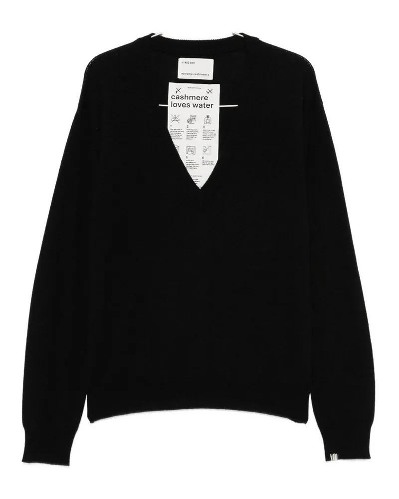 extreme cashmere Rundhalspullover - Schwarz Schwarz