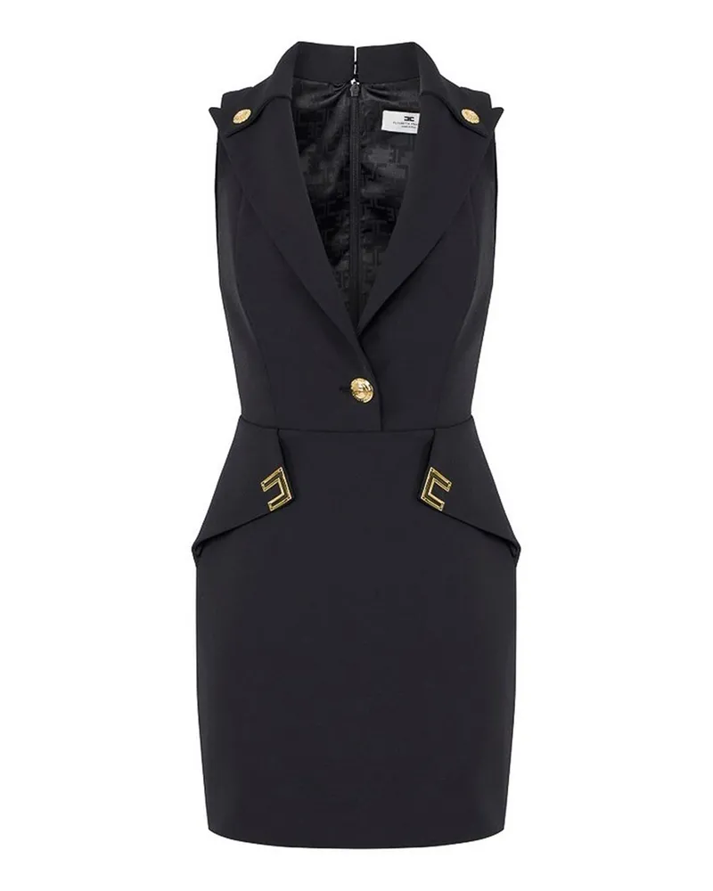 Elisabetta Franchi Kurzes Kleid - Schwarz Schwarz