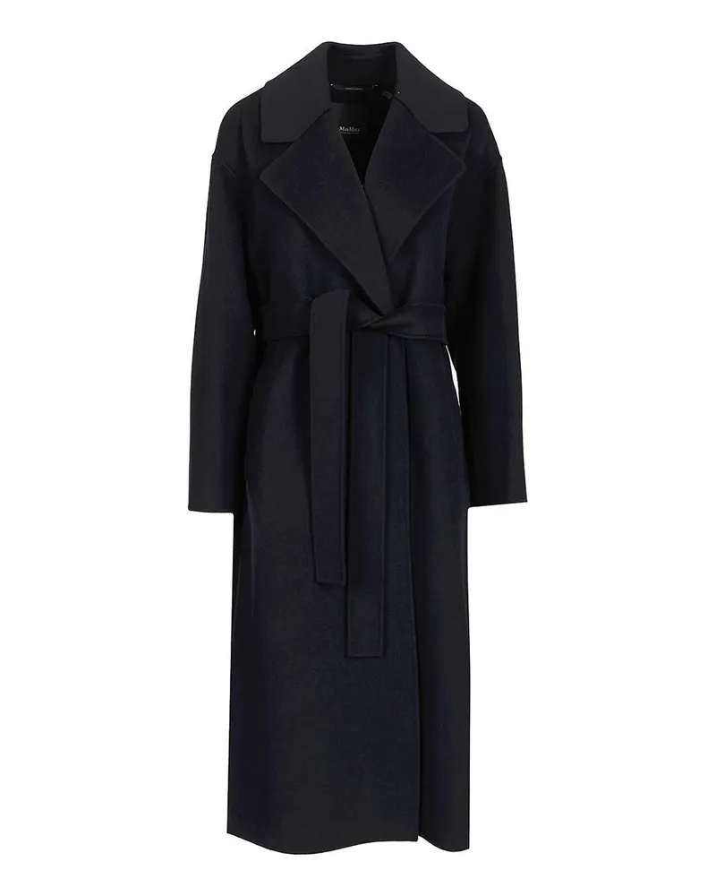 Max Mara Knielanger Mantel - Blau Blau
