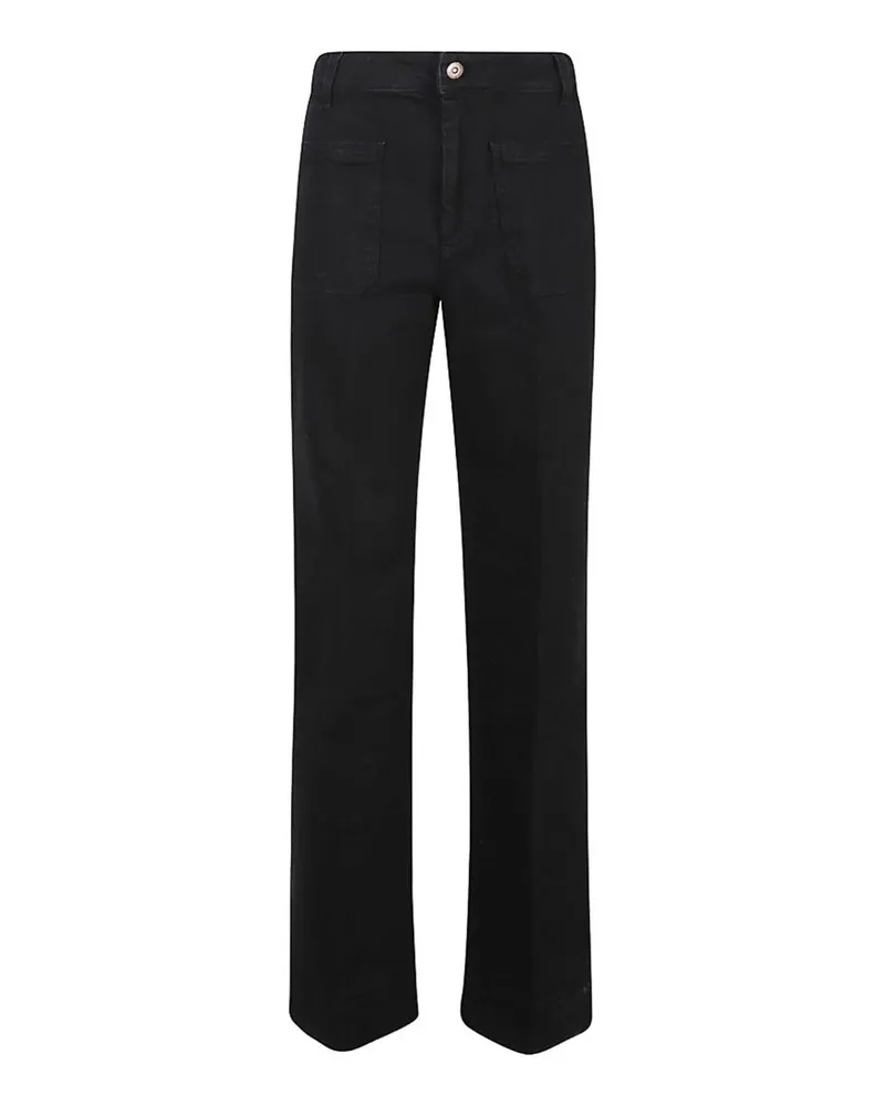 Victoria Beckham Straight Leg Jeans - Schwarz Schwarz