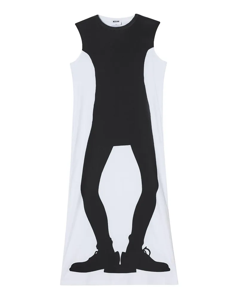 Moschino Knielanges Kleid - Weiß Weiß