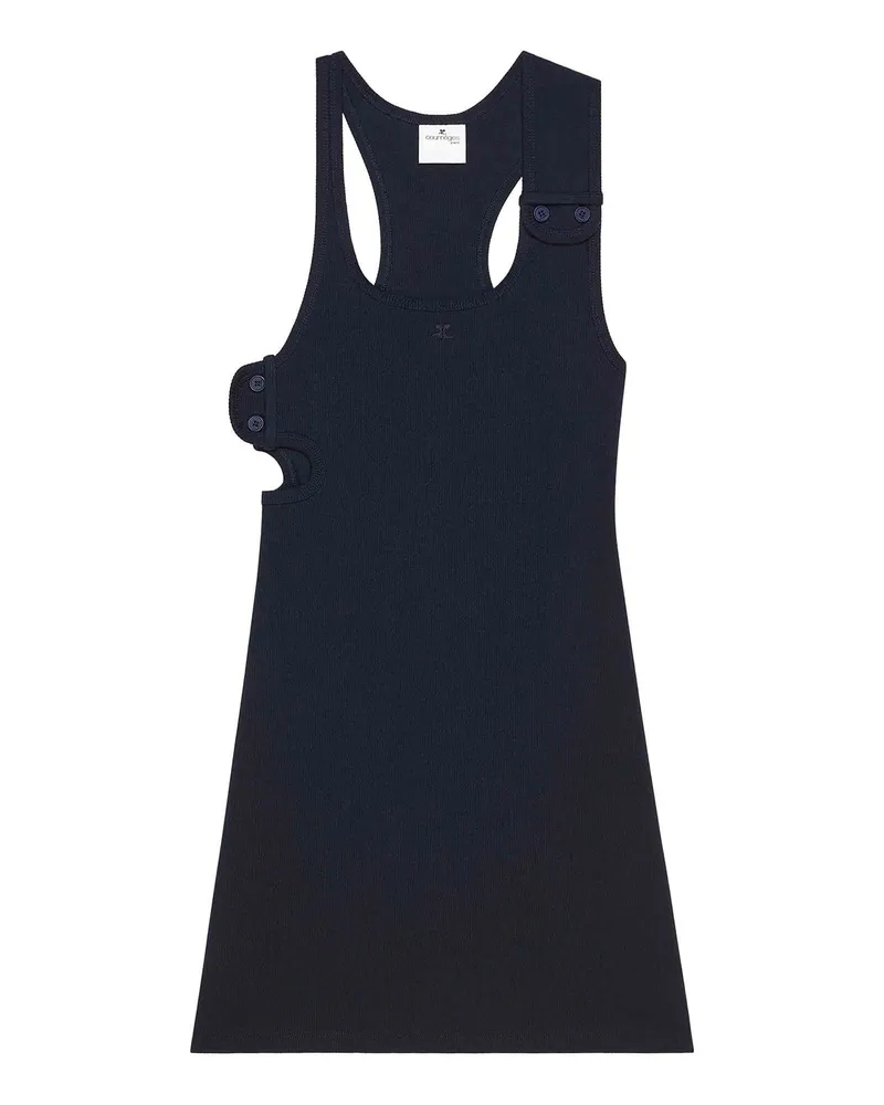 Courrèges Kurzes Kleid - Dunkelblau Dunkelblau