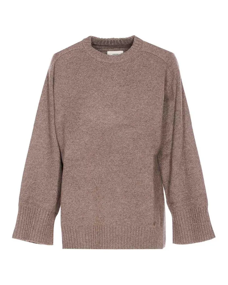 Loulou Studio Rundhalspullover - Beige Beige