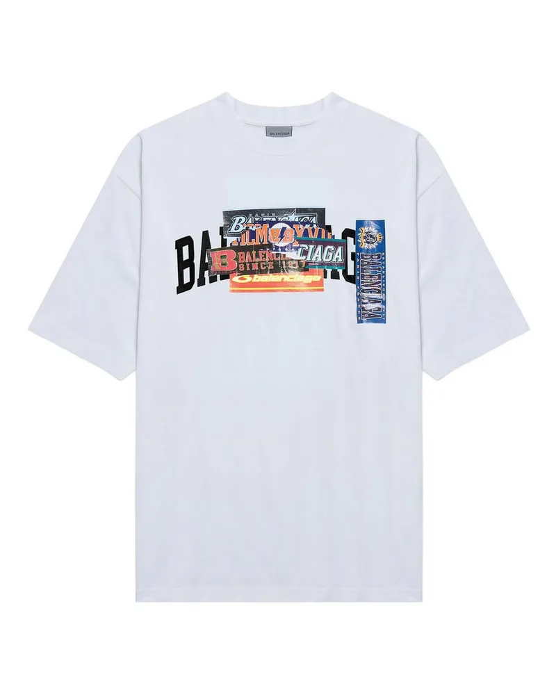 Balenciaga T-Shirt - Weiß Weiß