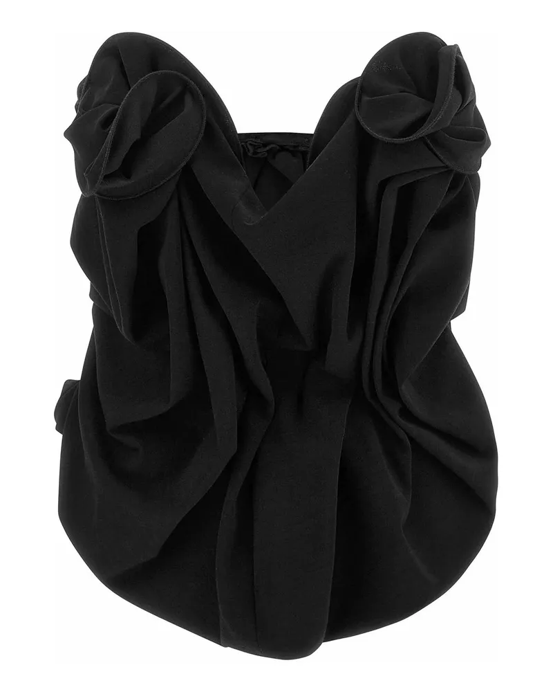 Magda Butrym Top - Schwarz Schwarz