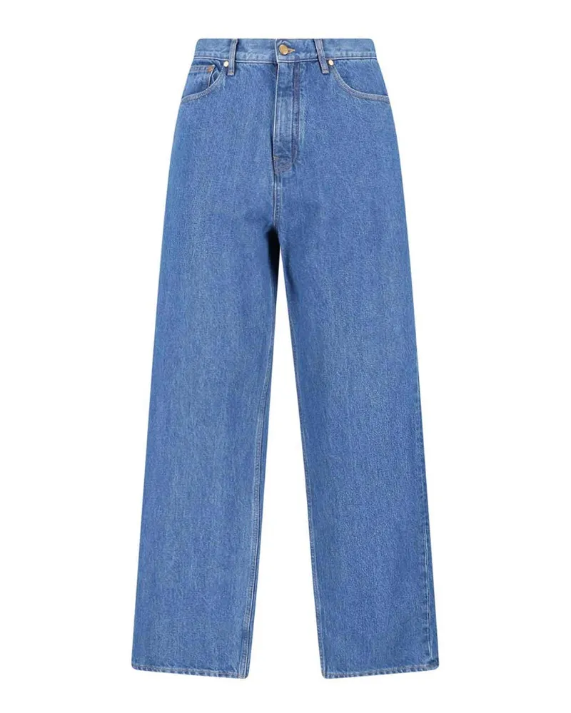 Jil Sander Straight Leg Jeans - Blau Blau