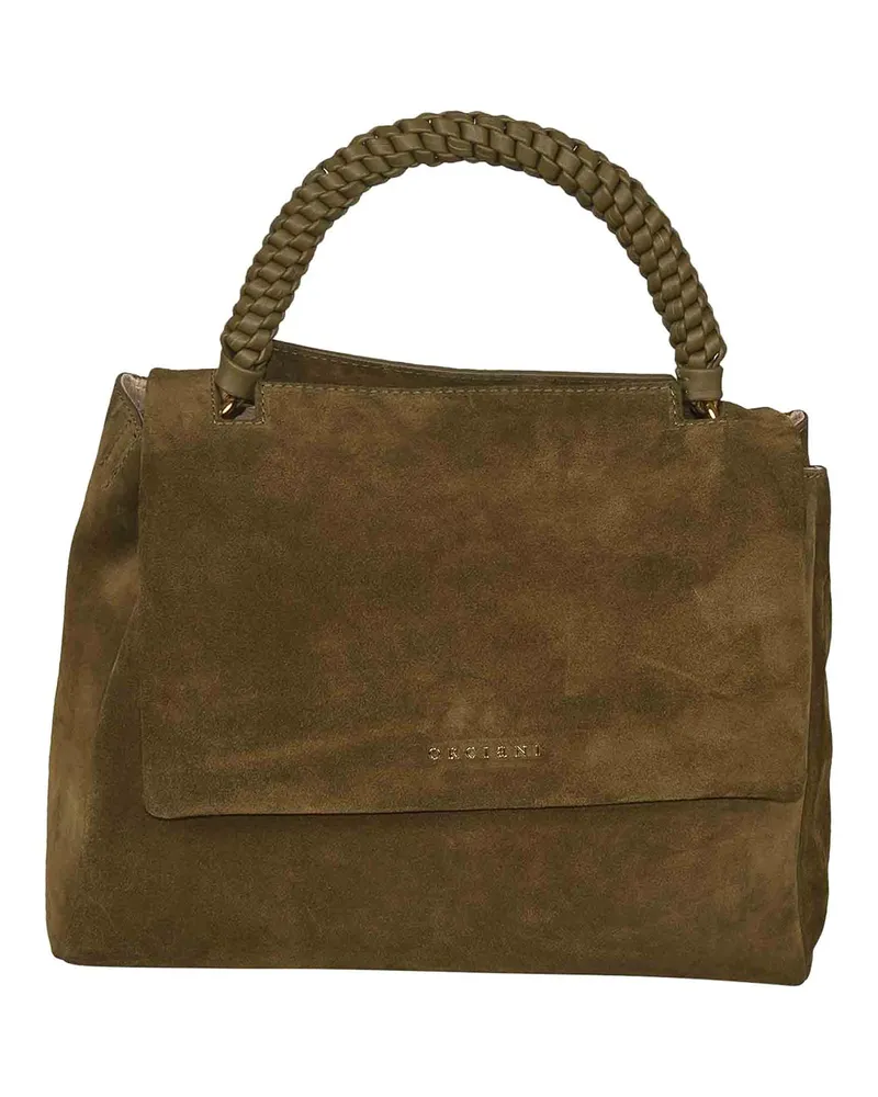 Orciani Schultertasche - Dunkelgrün Dunkelgrün