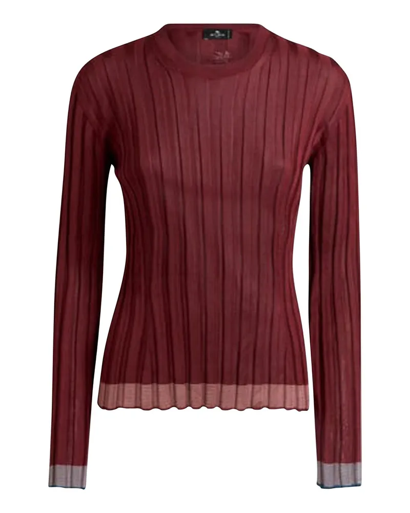 Etro U-Boot-Pullover - Dunkelrot Dunkelrot