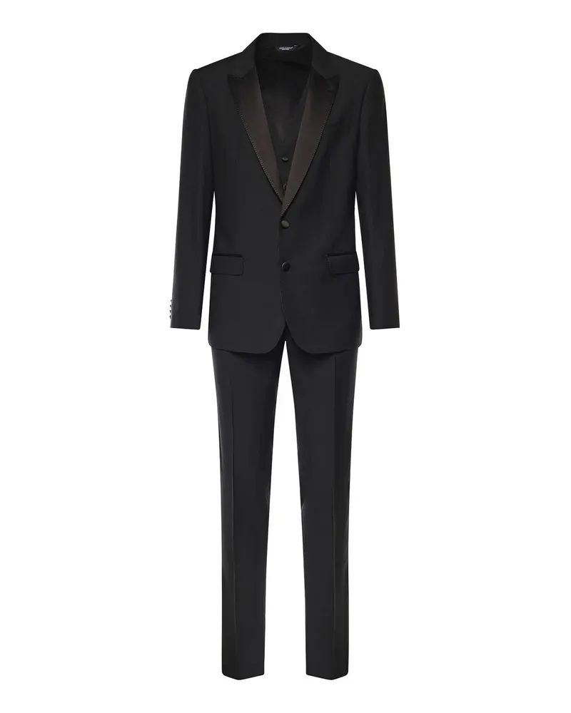 Dolce & Gabbana Eleganter Anzug - Schwarz Schwarz